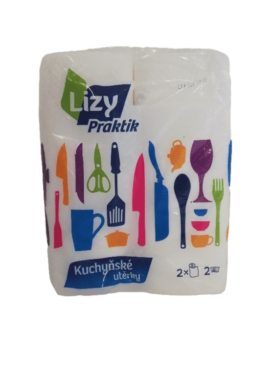 Kuchyňské utěrky Lizy 2v. 50útržků celul - Papírová hygiena Toaletní papír 3 až 4 vrstvý